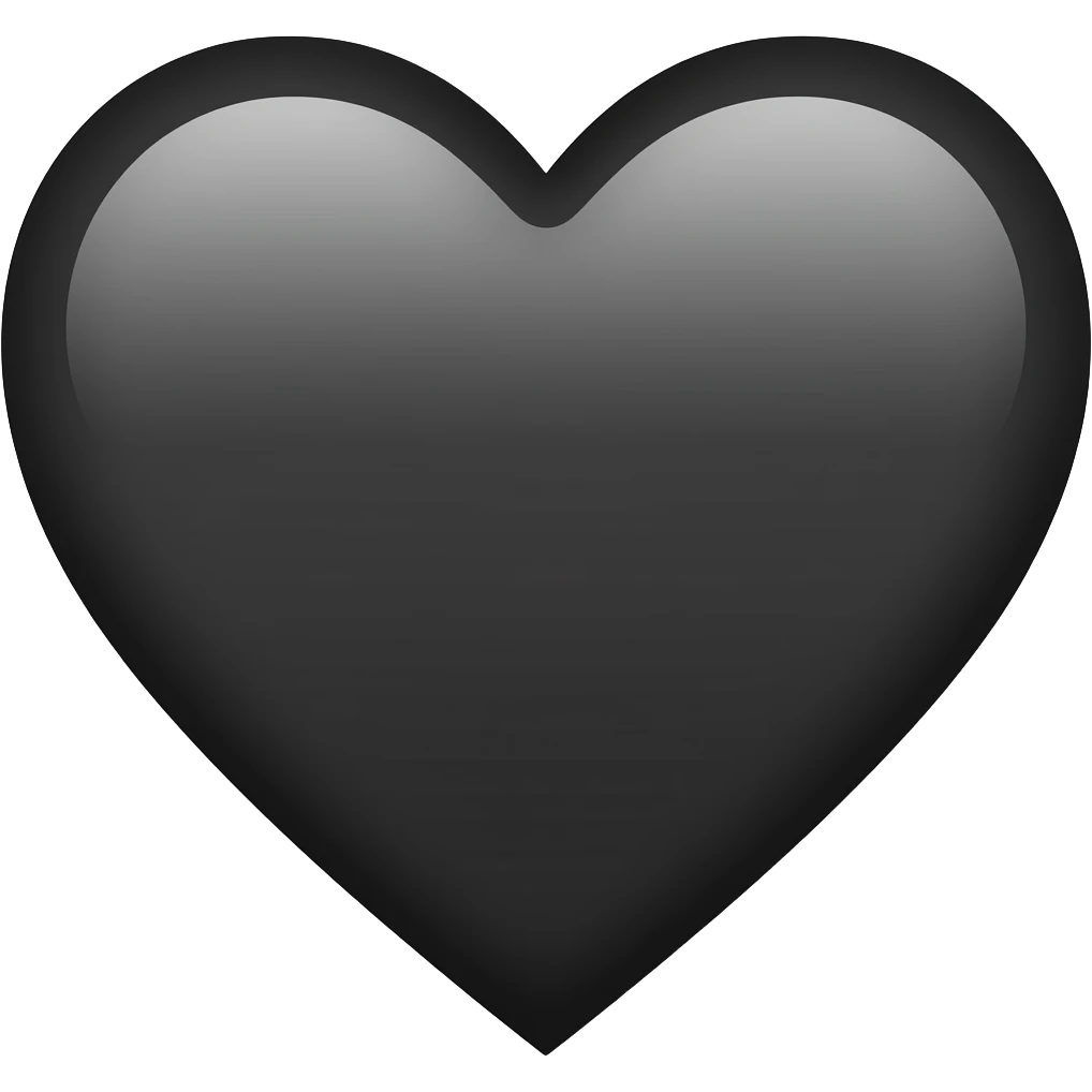 Black heart emoji