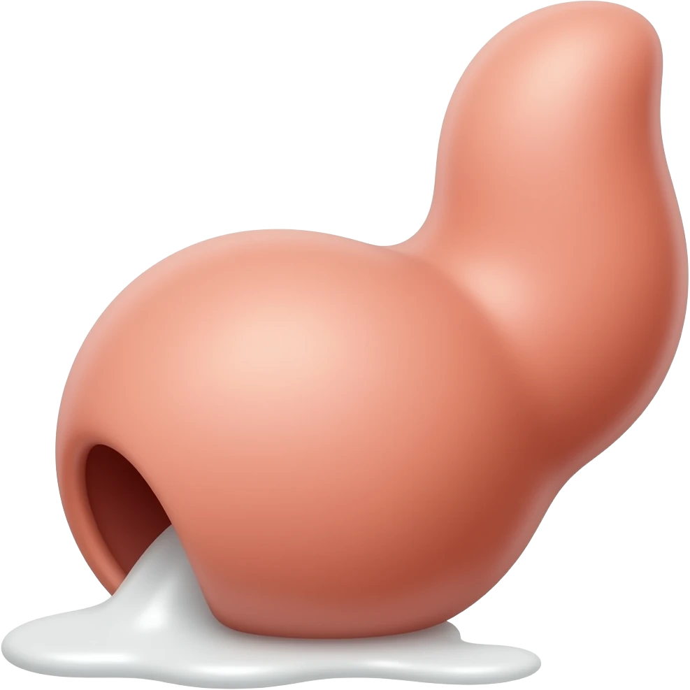 Big penis cumming white seman emoji