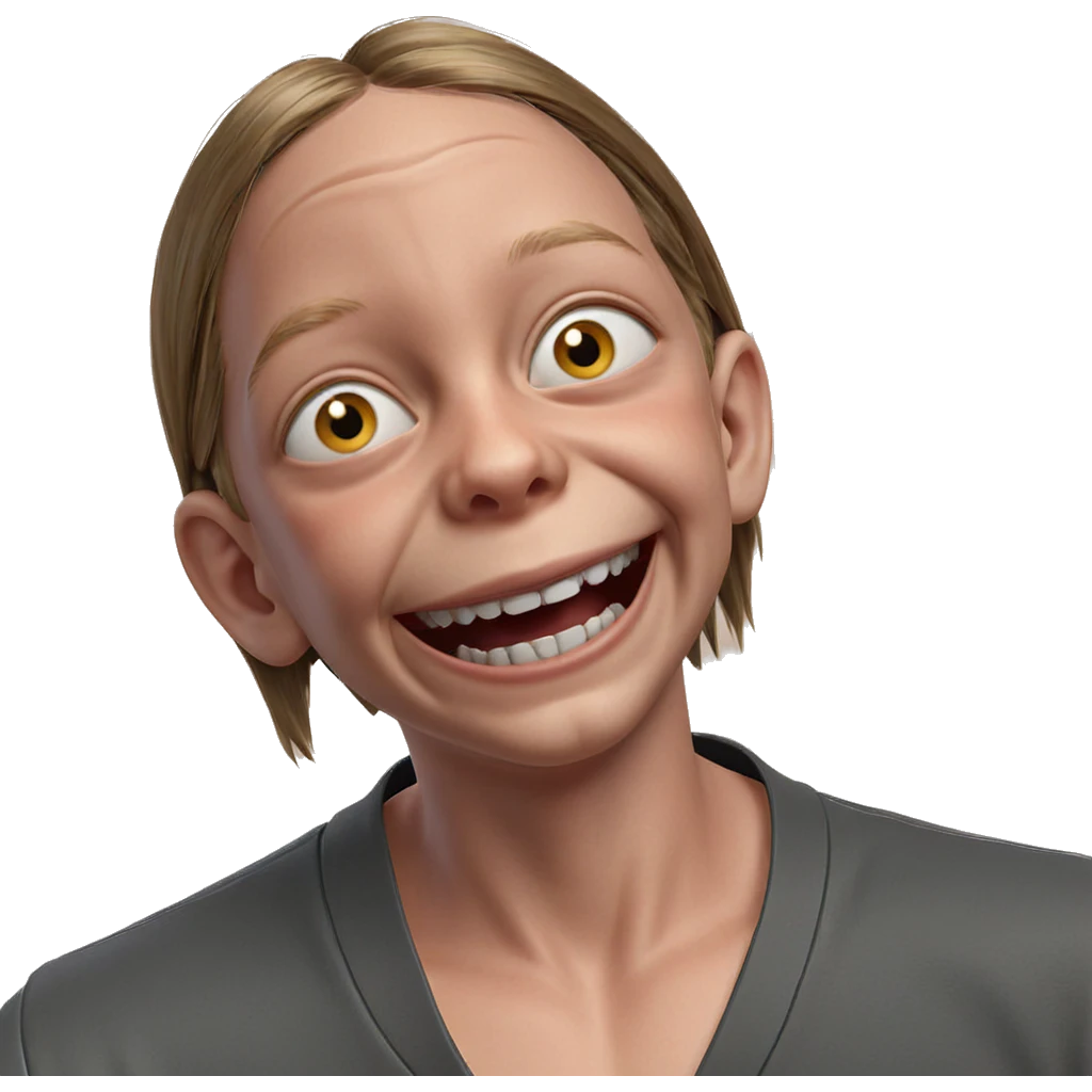 smiling boy in horror setting emoji