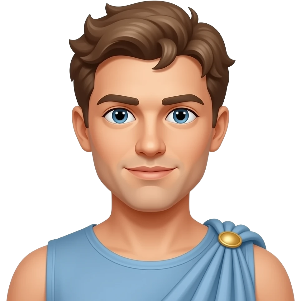 Young ancient Greek male emoji