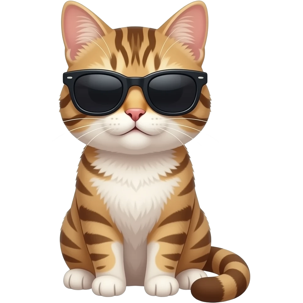 Cat wearing sunglasses emoji