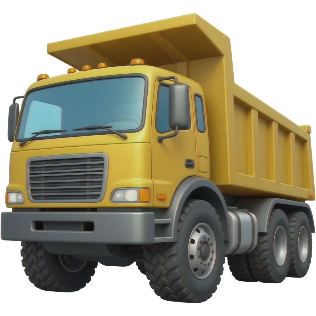 Articulated dump truck emoji