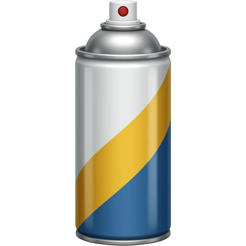 Spray can emoji in black and white emoji