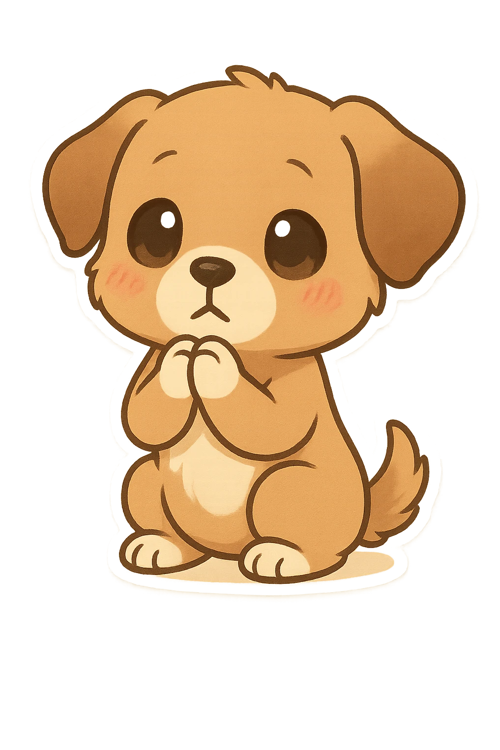 Chibi Puppy Begging emoji