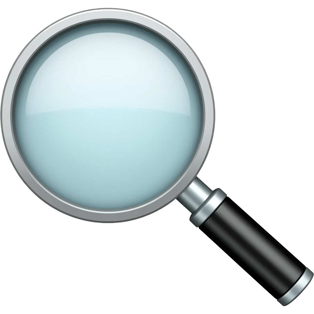 magnify glass emoji