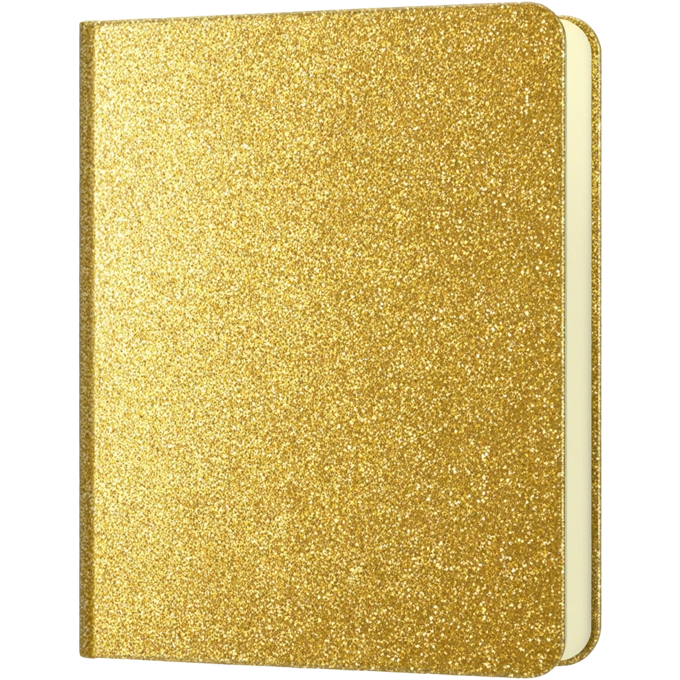 glittery notebook emoji