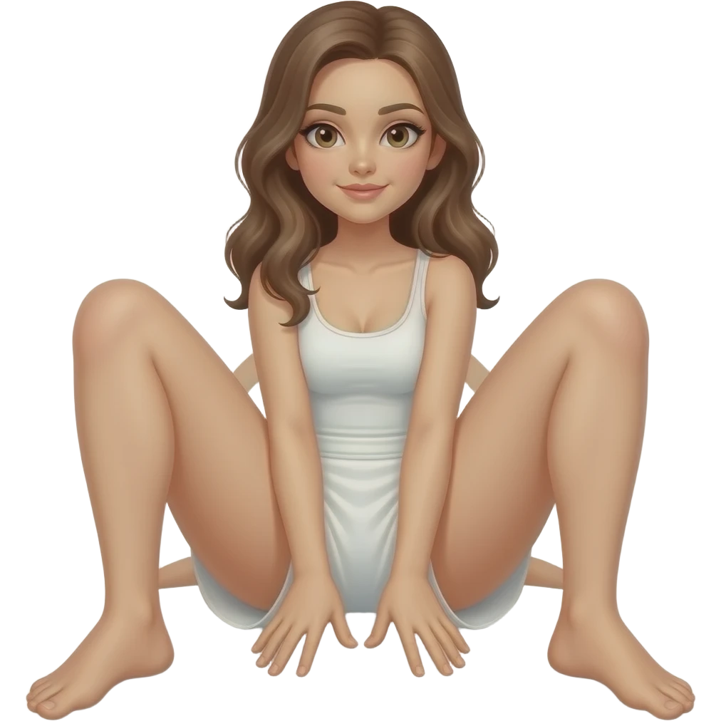 Naked girl legs spread pussy out emoji
