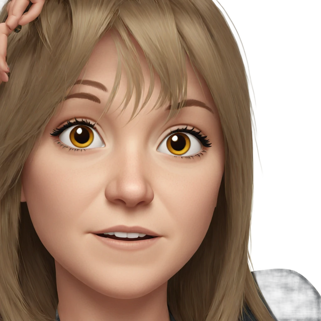 realistic portrait of girl emoji