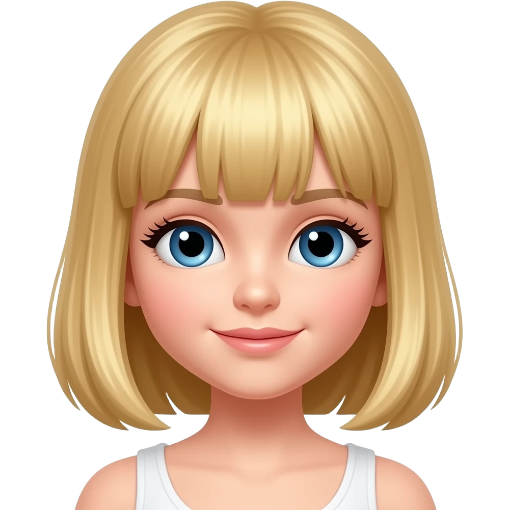 Blond doll emoji