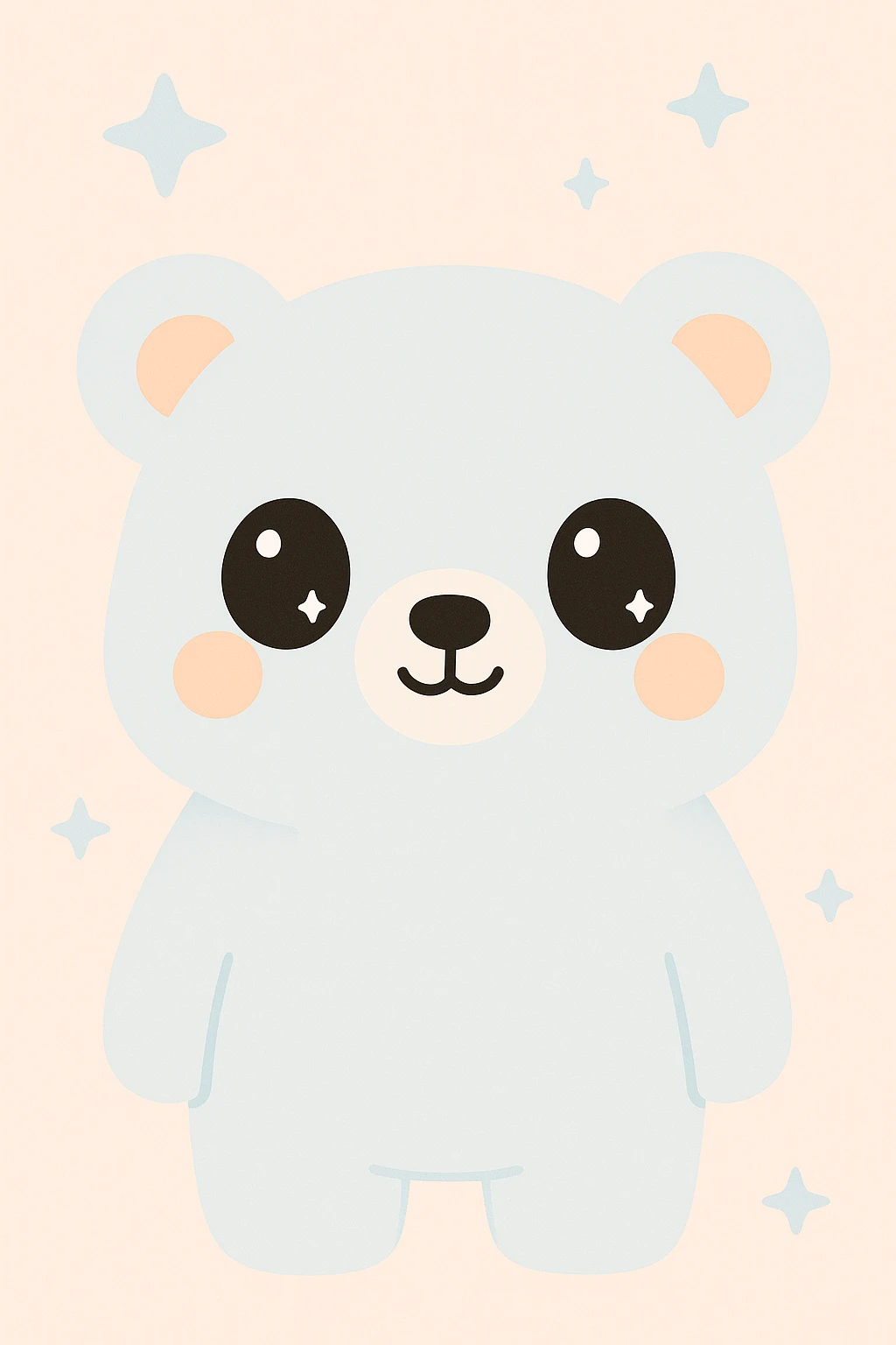 freaky polar bear emoji