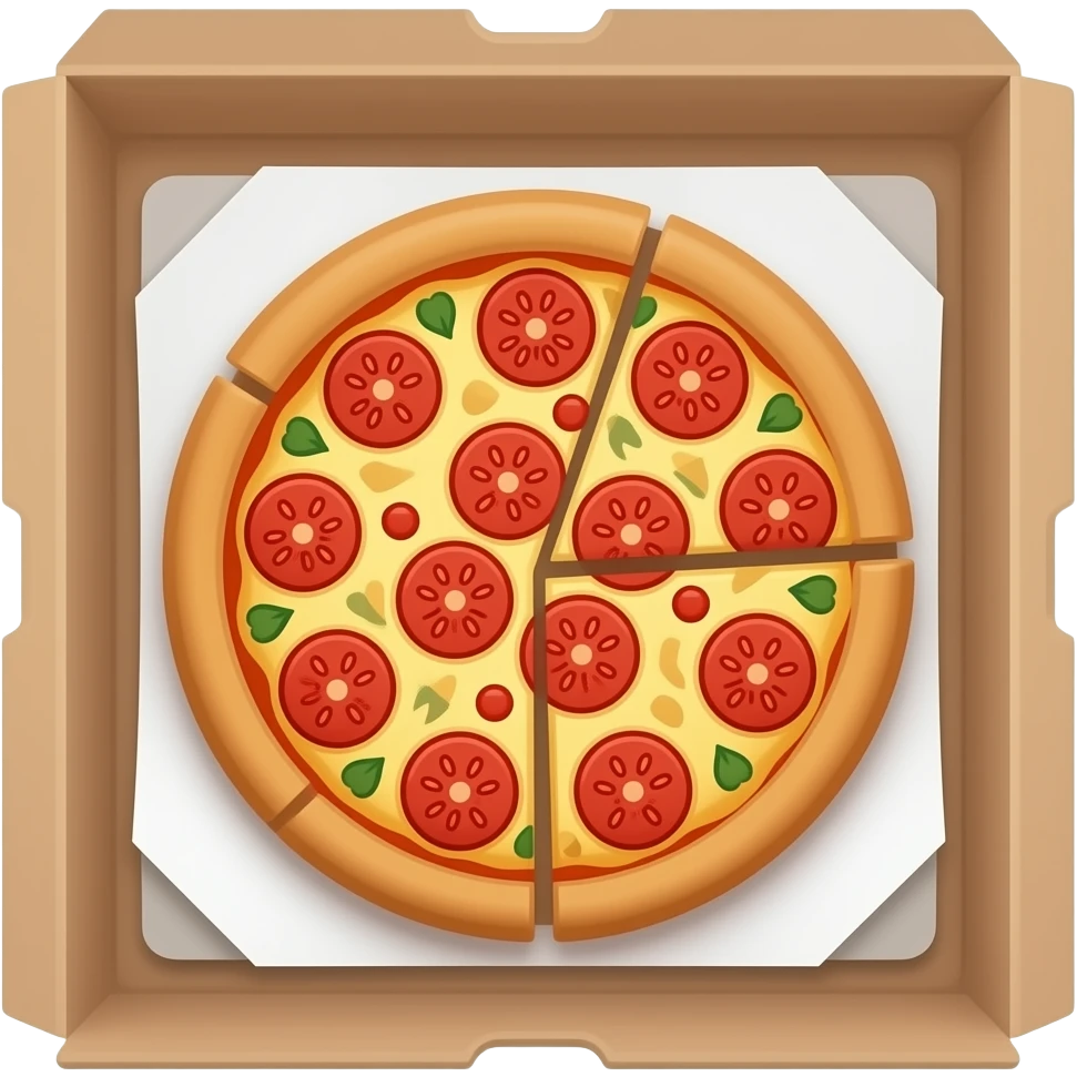 Make an pizza box emoji