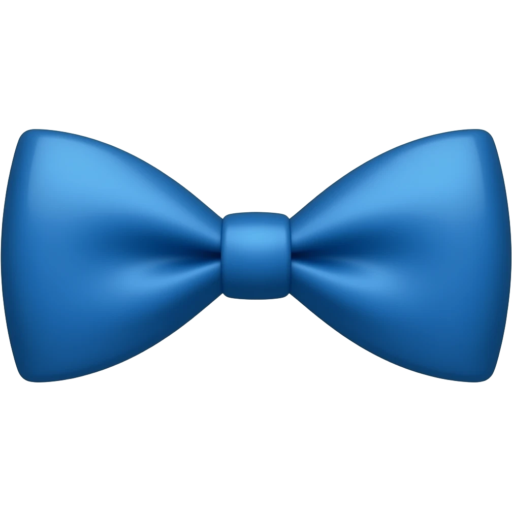 blue bow tie emoji