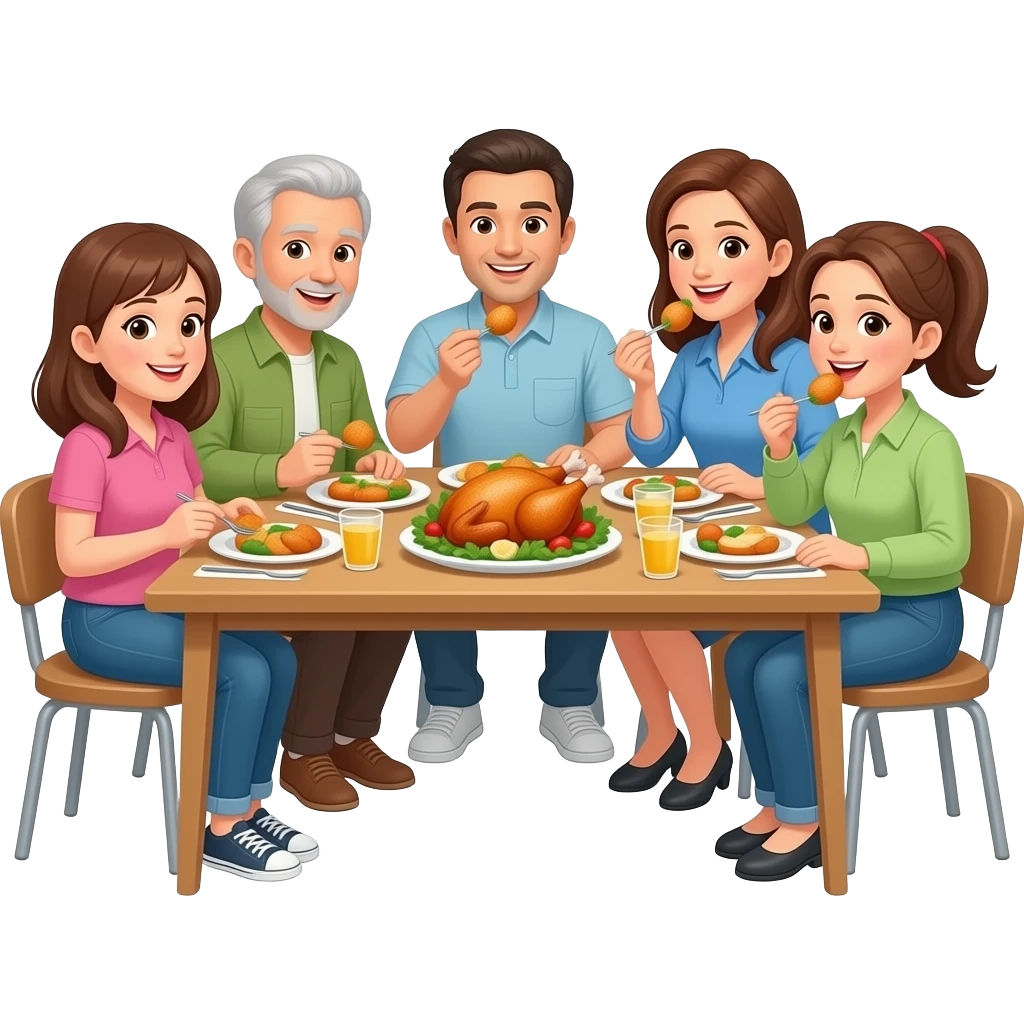 Team come pollo letras emoji