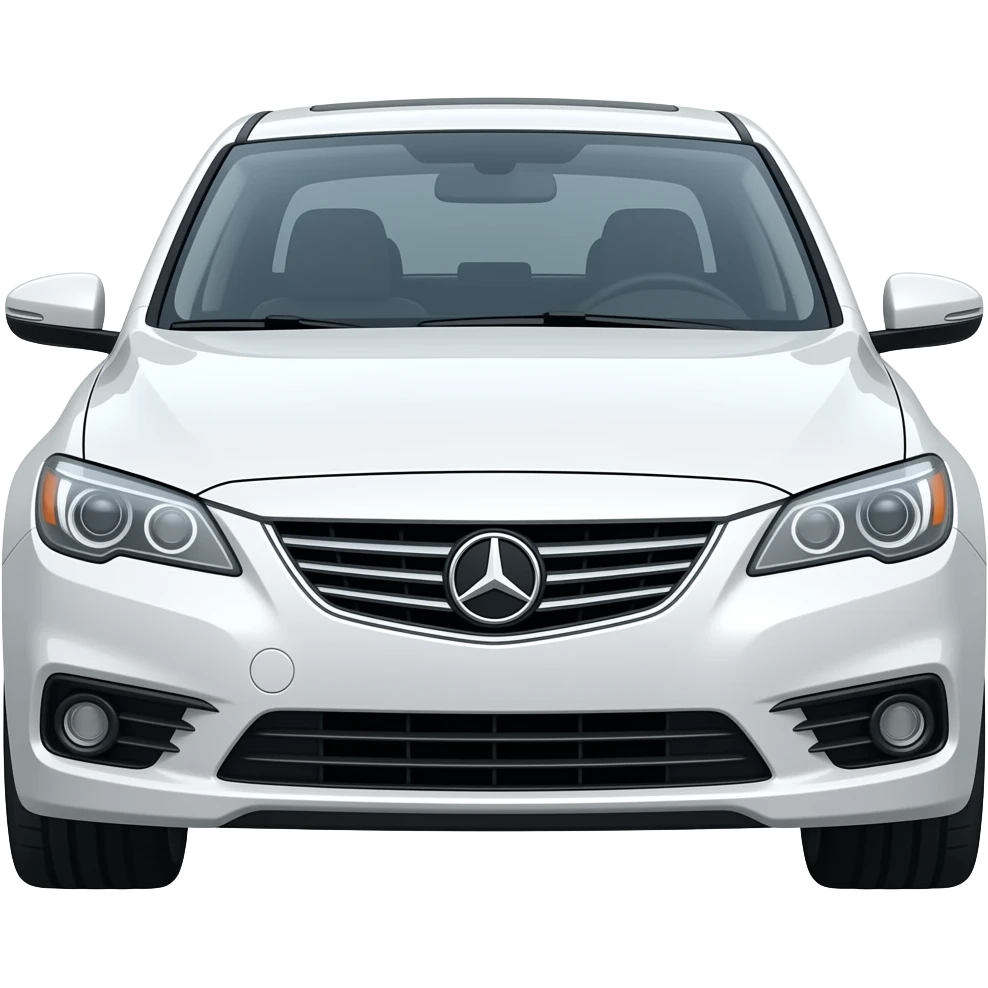 White car facing right emoji