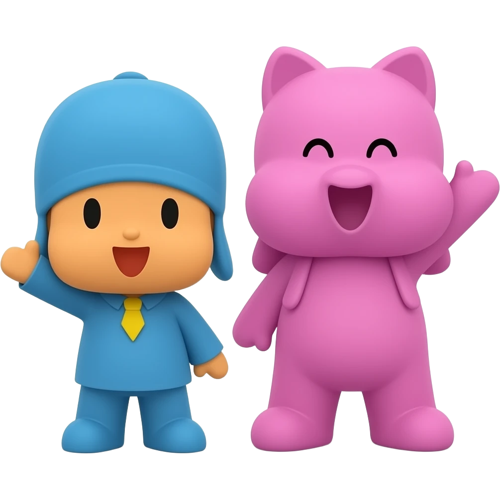 yo gabba gabba muno foofa plex brobee toodee Pocoyo emoji