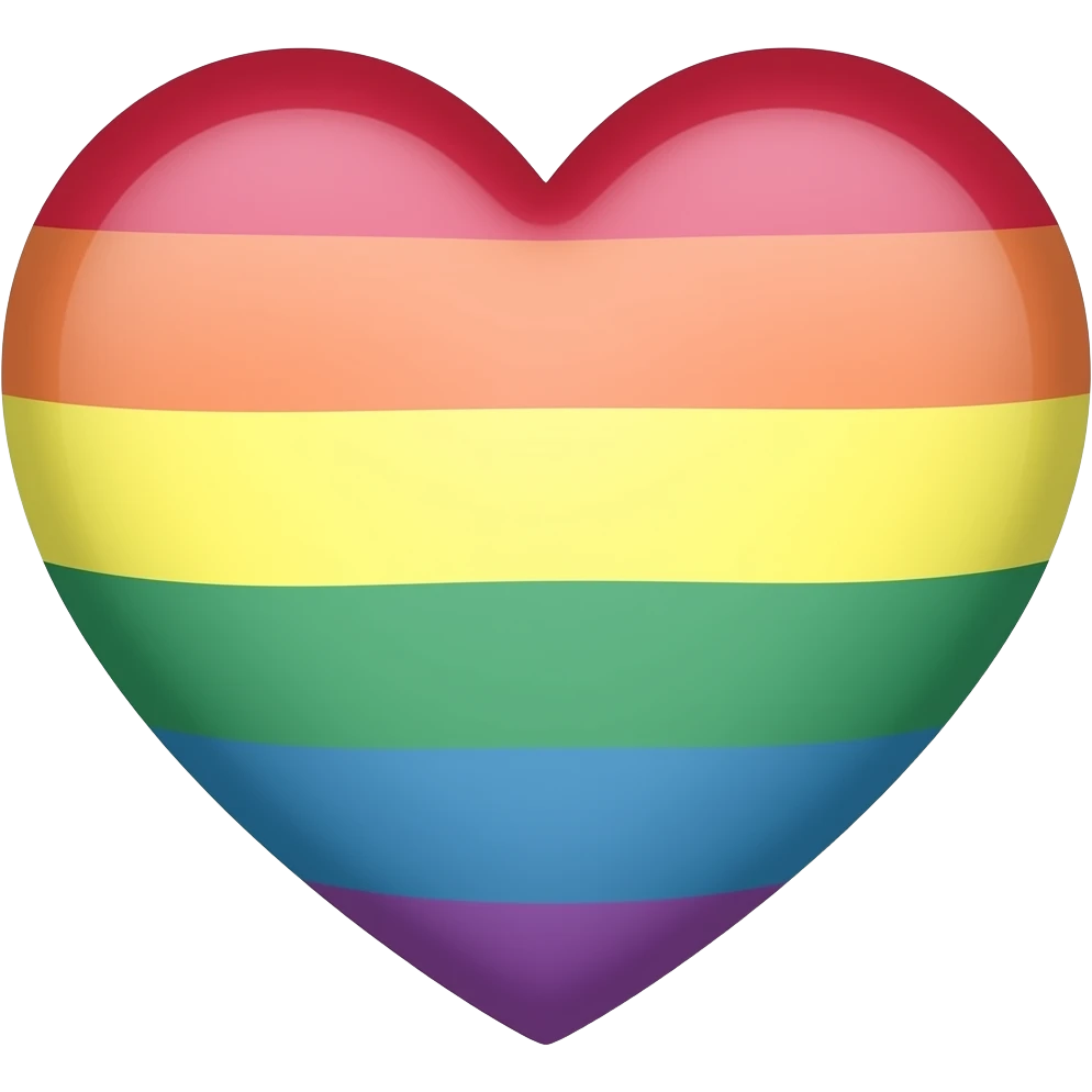 Lesbian flag heart emoji