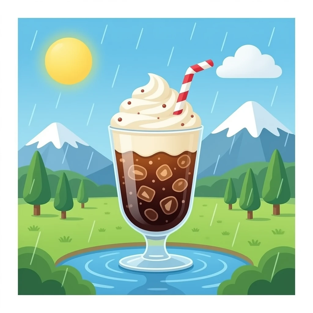 kissaten cream soda float emoji