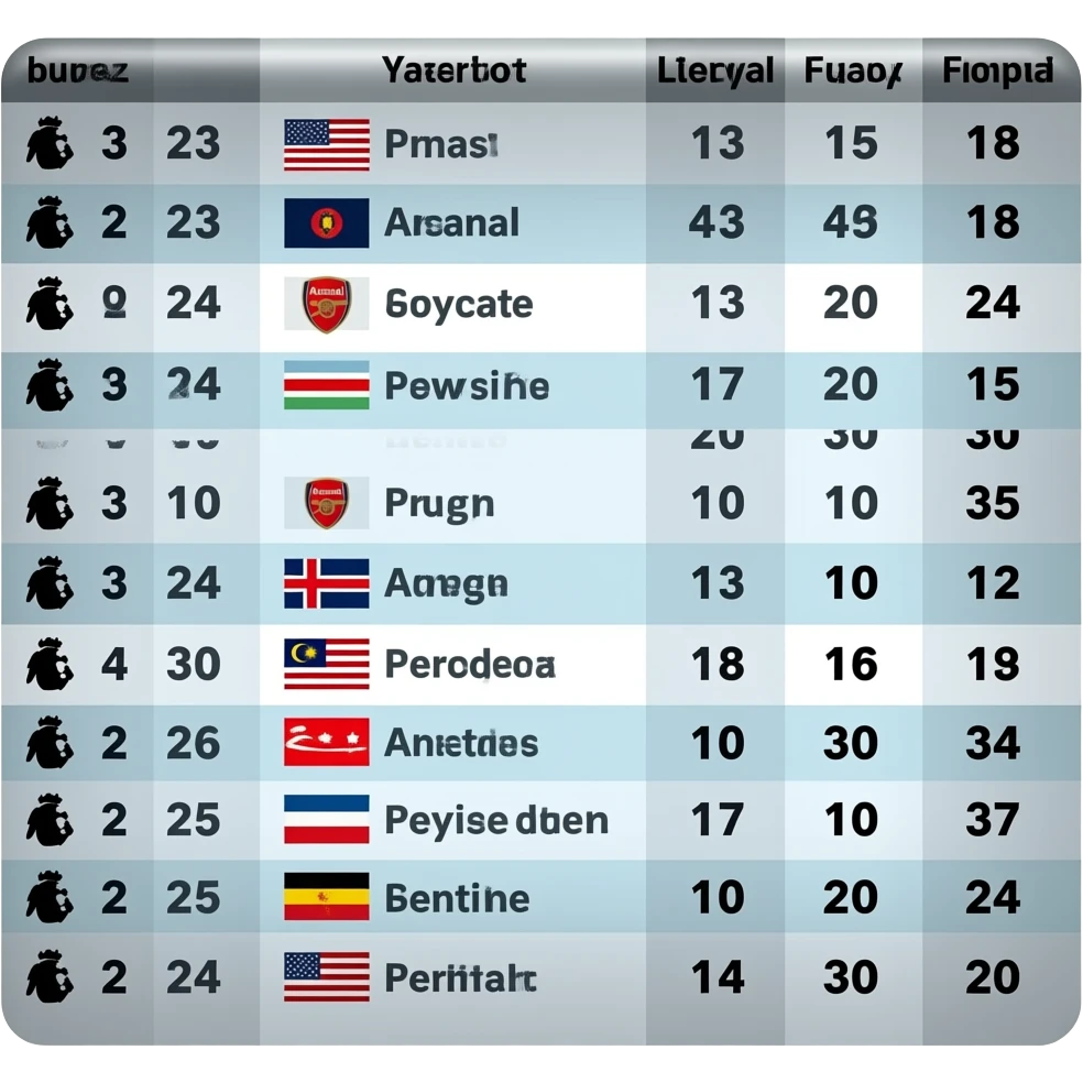 Premier league table Arsenal winning every game emoji
