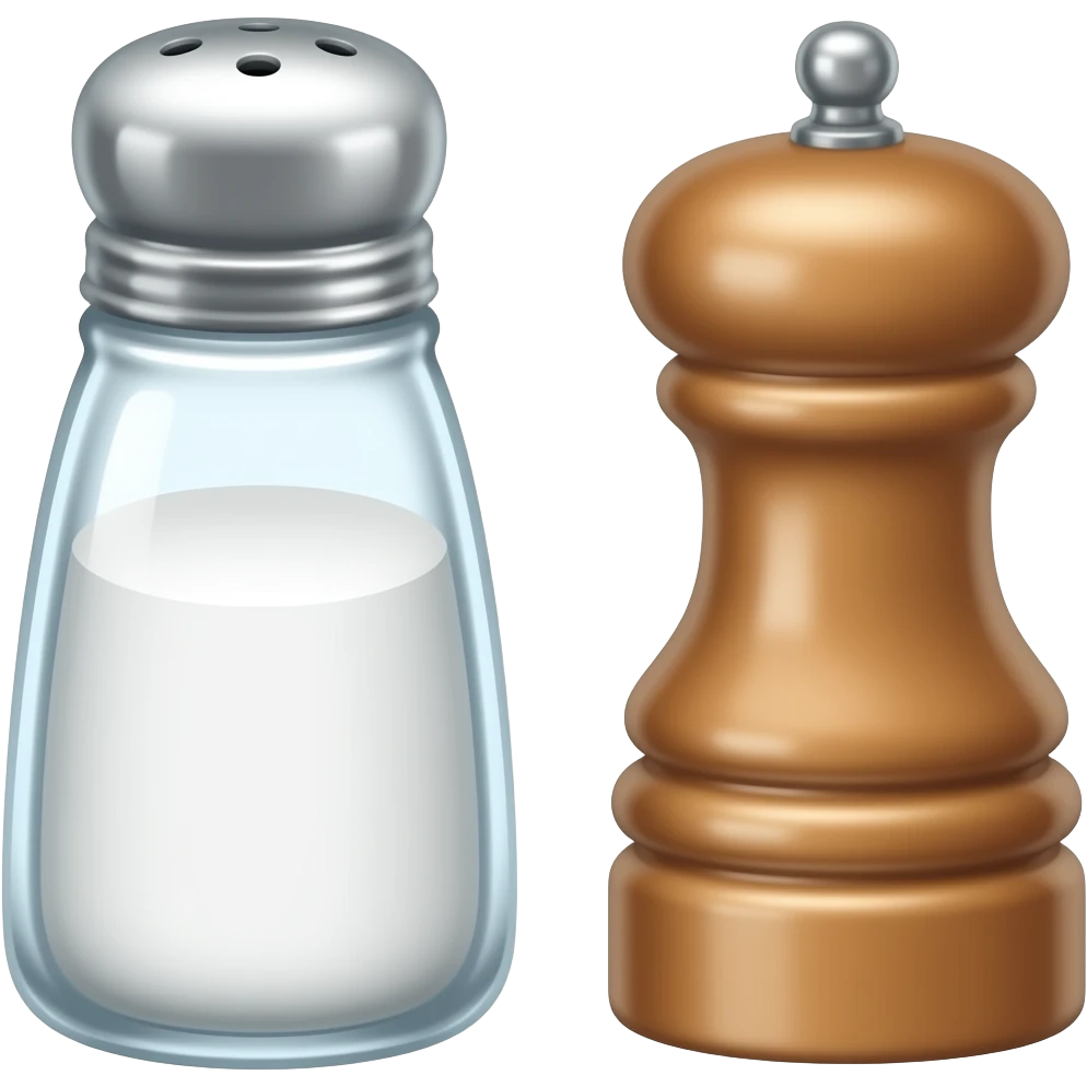 Add salt & pepper go t emoji