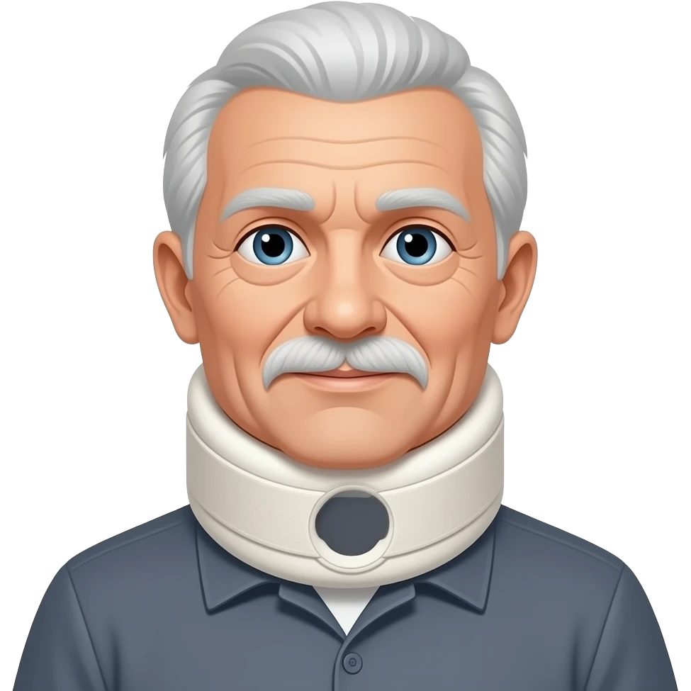 old man wearing a neck bracehttps://lh3.googleusercontent.com/a/ACg8ocJgvP1Y75bZvIuR6PRu4BpaSIC95gldUgvUI_I1i63WL0nwDLQ=s96-c emoji