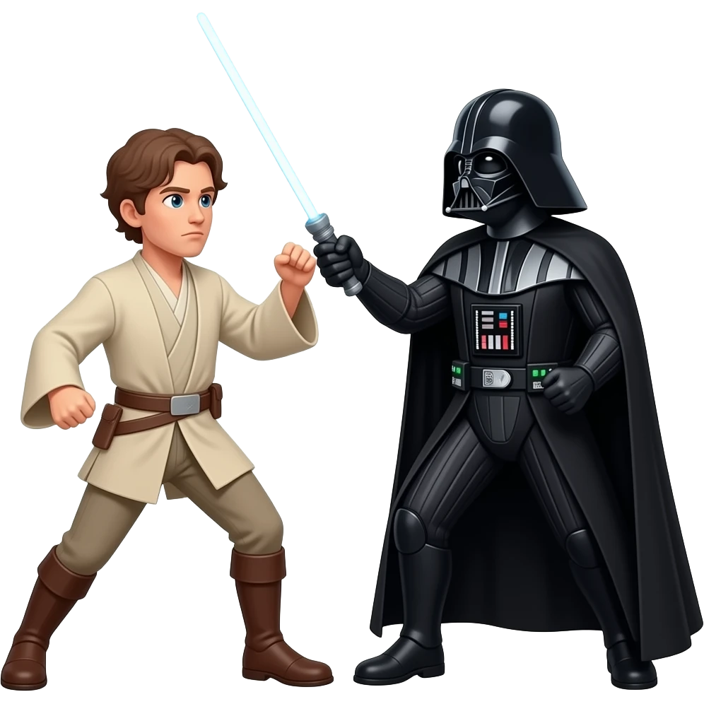 ANAKIN SKYWALKER FIGHTING AGAINST DARTH VADER emoji