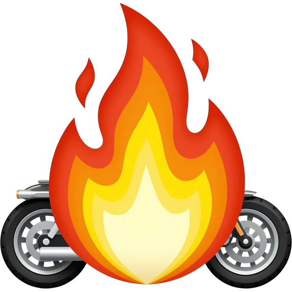 Harley Davidson Fire emoji