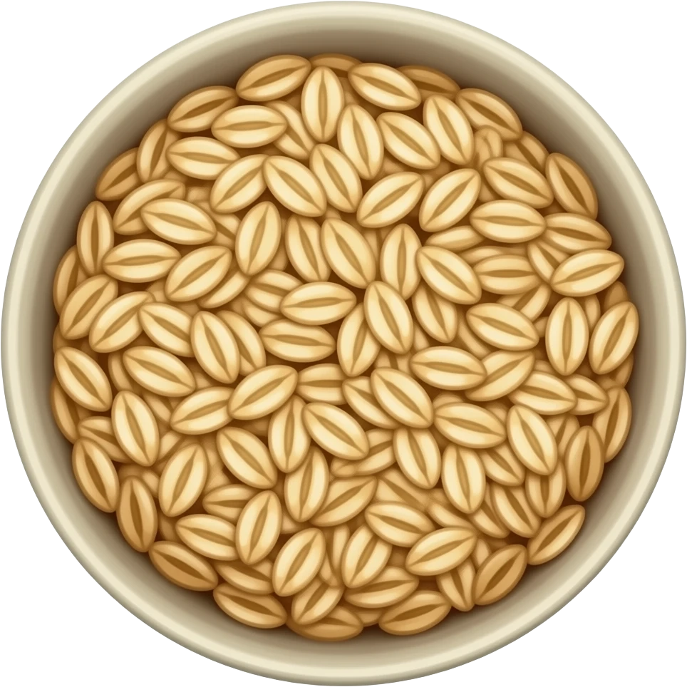 aesthetic granola seeds in a bowl emoji
