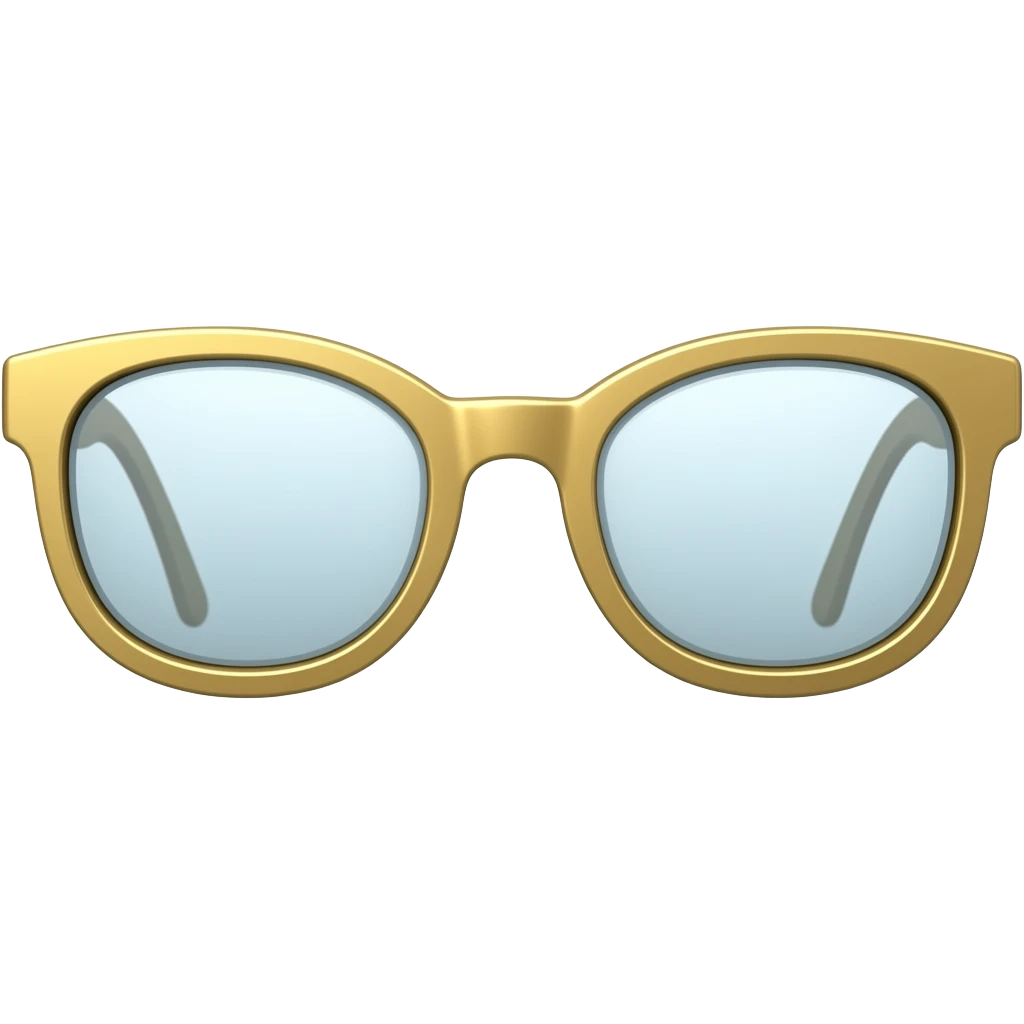 golden glasses emoji