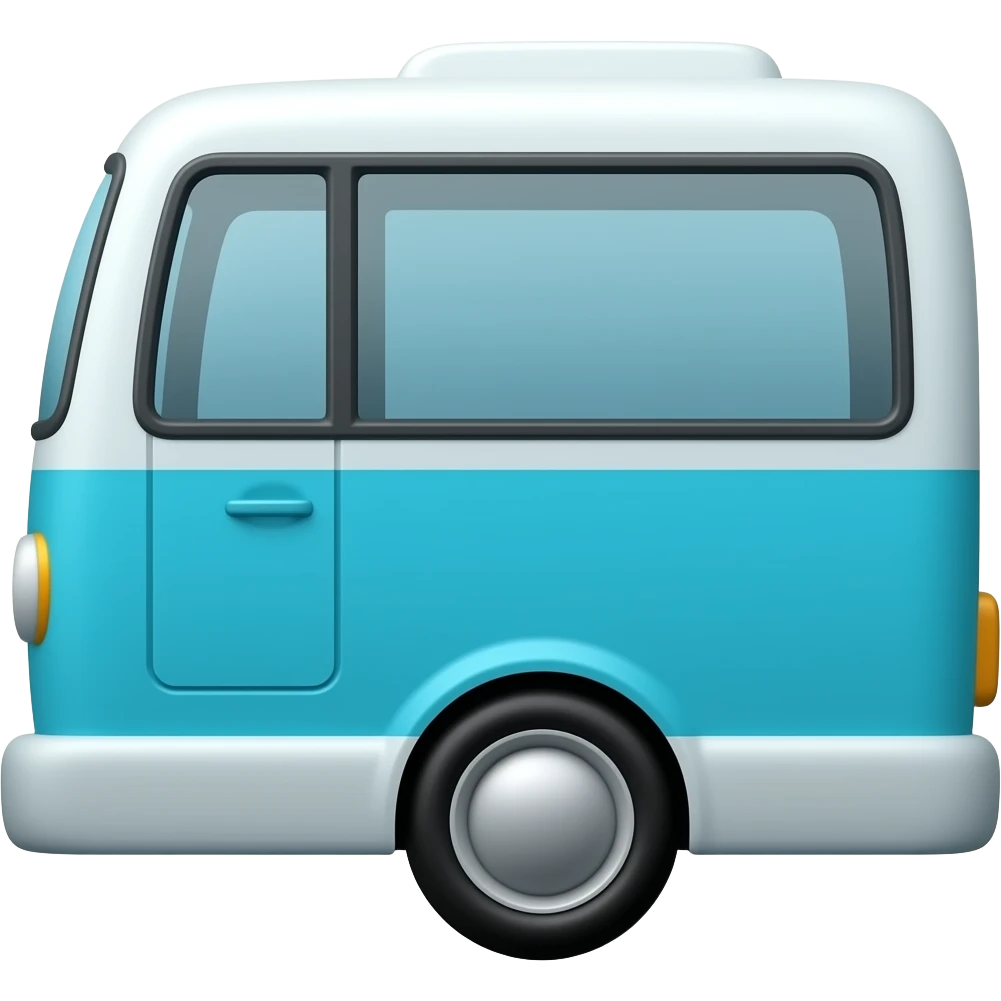 Teal Bus Side emoji