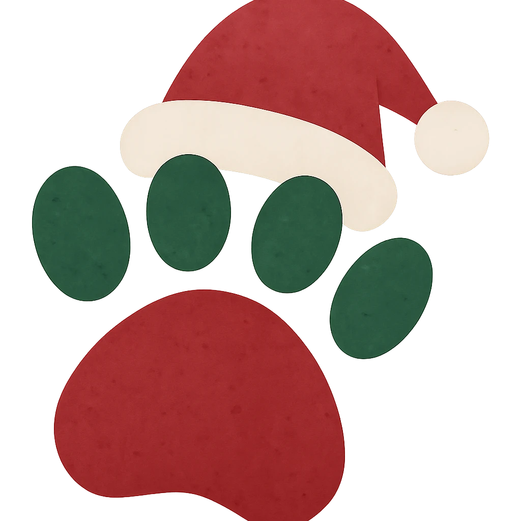 christmas paw,remove background emoji