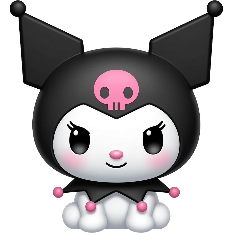 blushing kuromi emoji