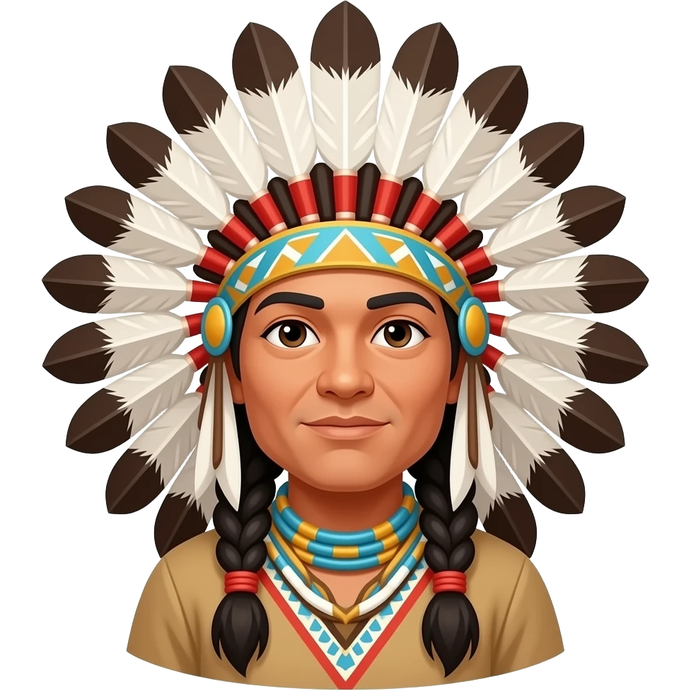 Native American pow wow emoji