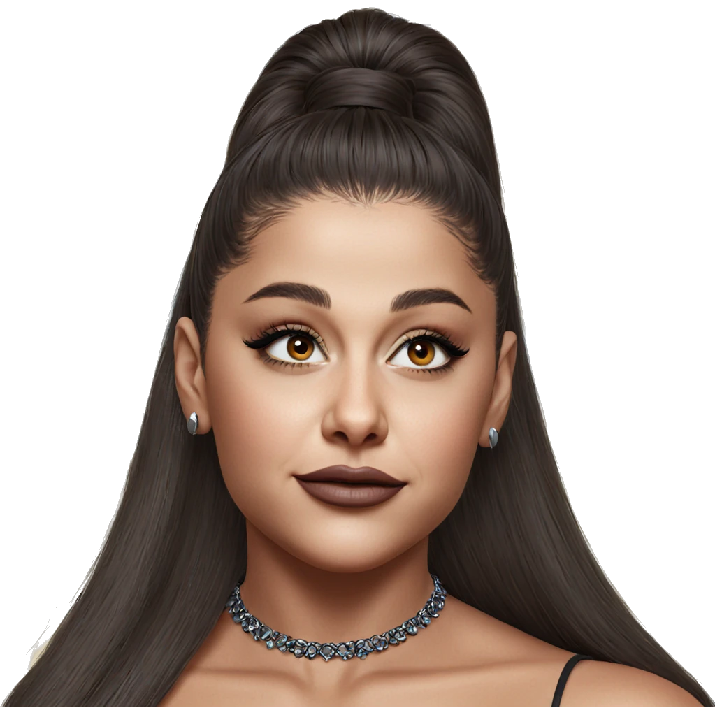 realistic portrait of dark beauty emoji
