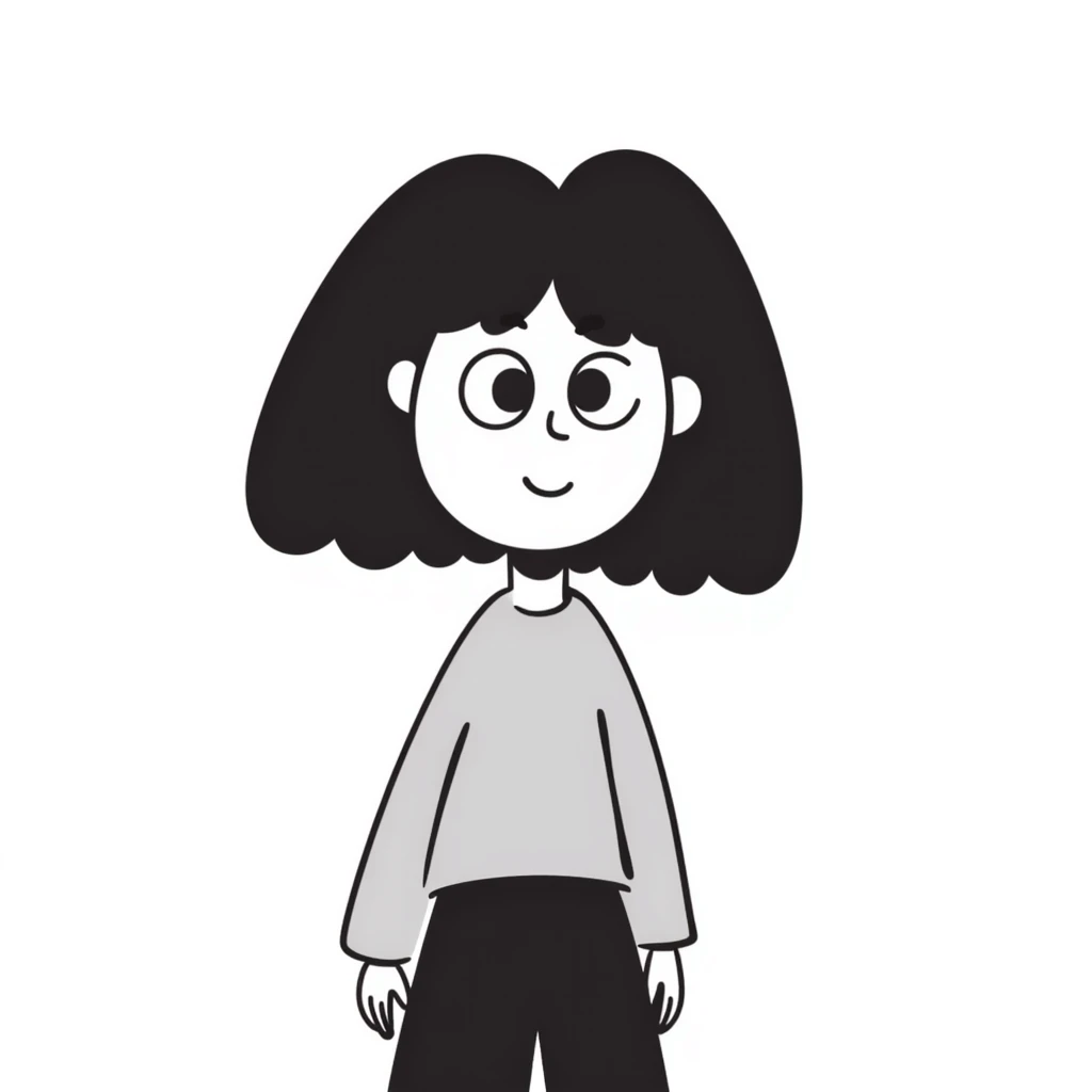 hand drawn eyes looking straight ahead emoji