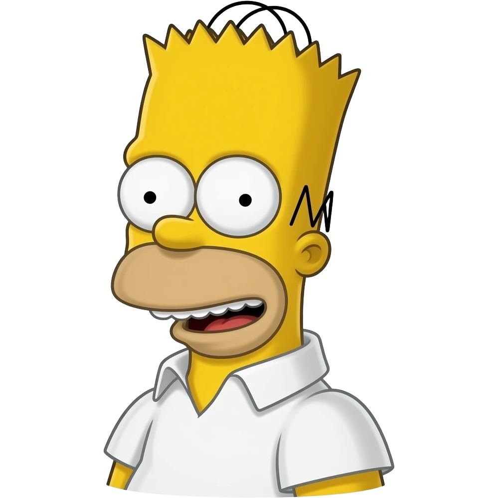 The Simpson Show: Bart Simpson emoji