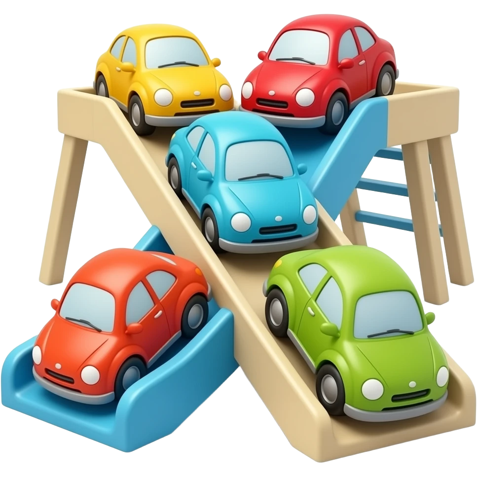 Wheee! Watch the toys slide down and learn colors as they go! Can you name each one? 😦    first day of school. emoji