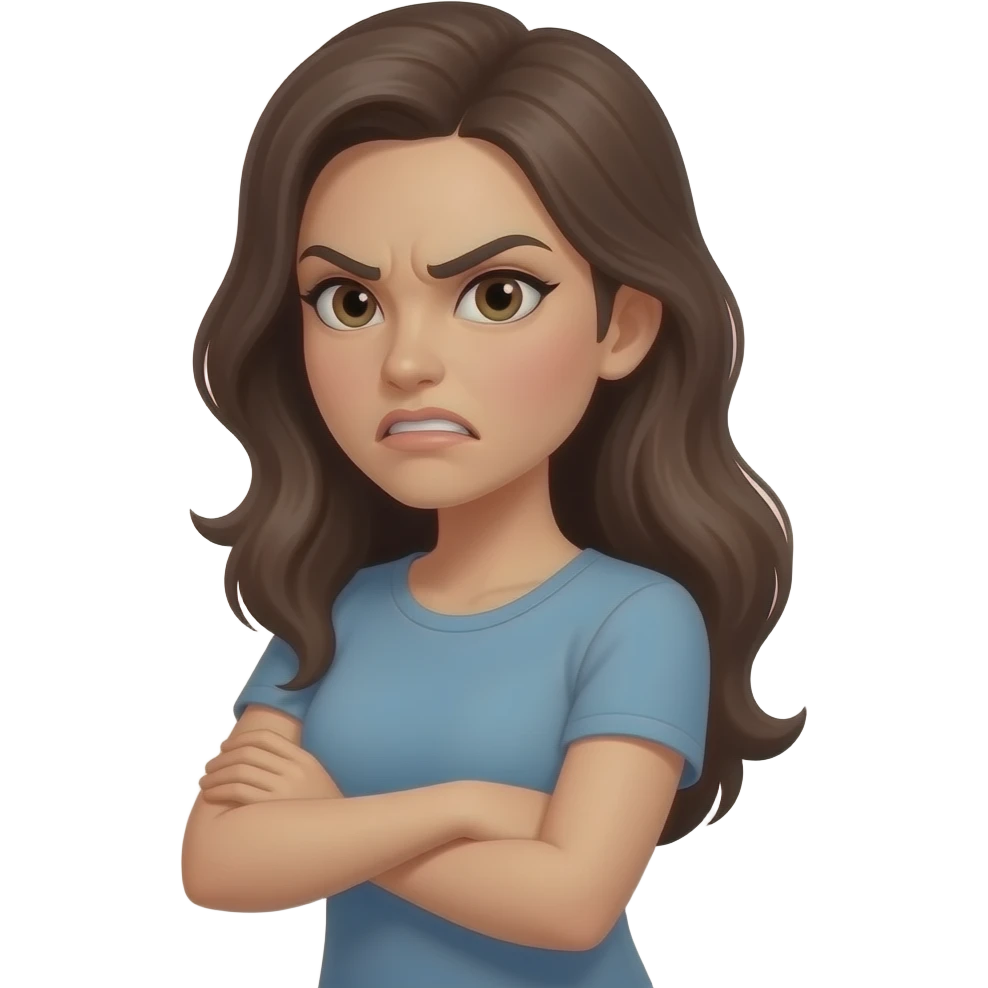 woman-with-arms-crossed-in-a-mad-way-with-an-attitude-turned-to-the-side-a-littl emoji