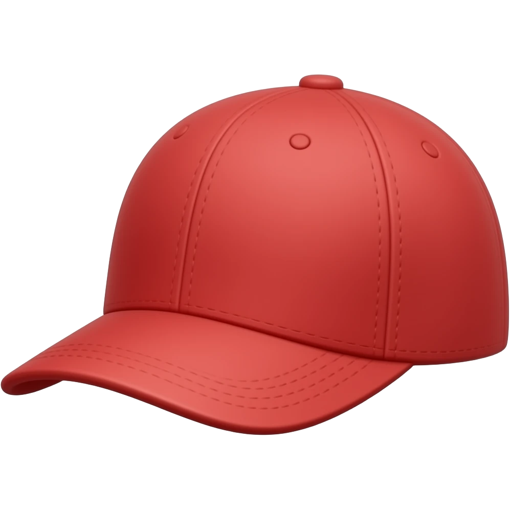 Red peak cap angled to the right emoji
