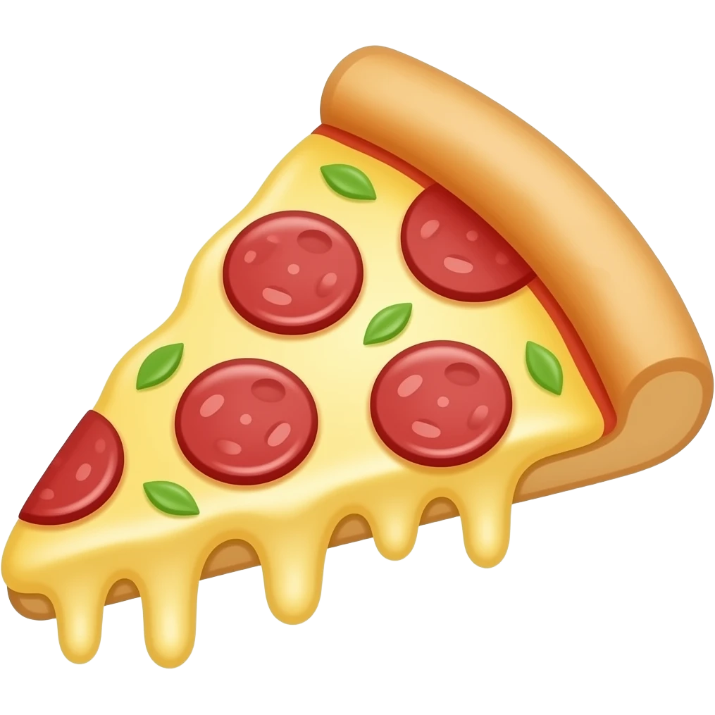 a slice of pizza emoji