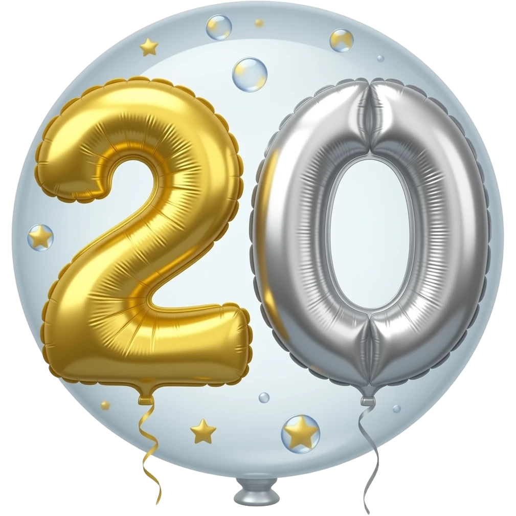 21st birthday balloon emoji