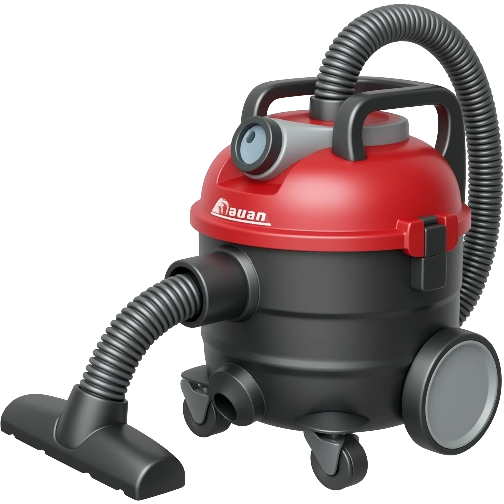 Red and black shop vac emoji