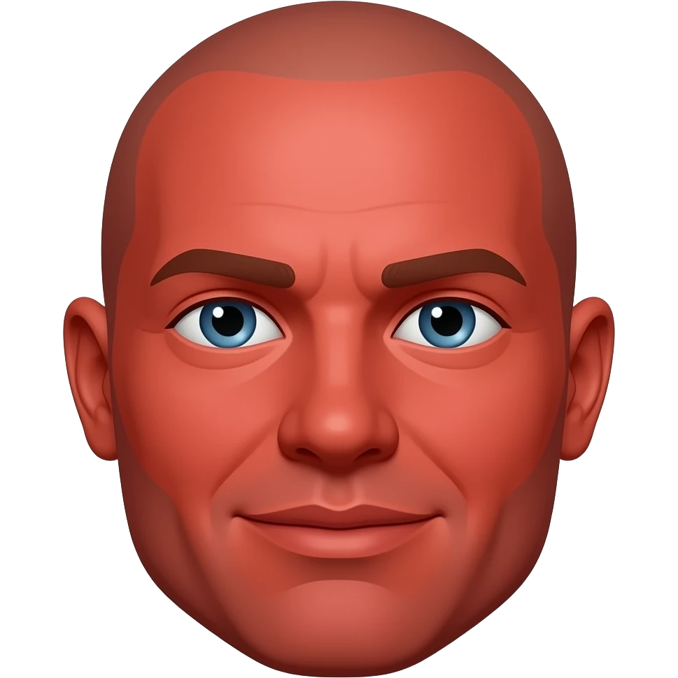 rostro rojo emoji