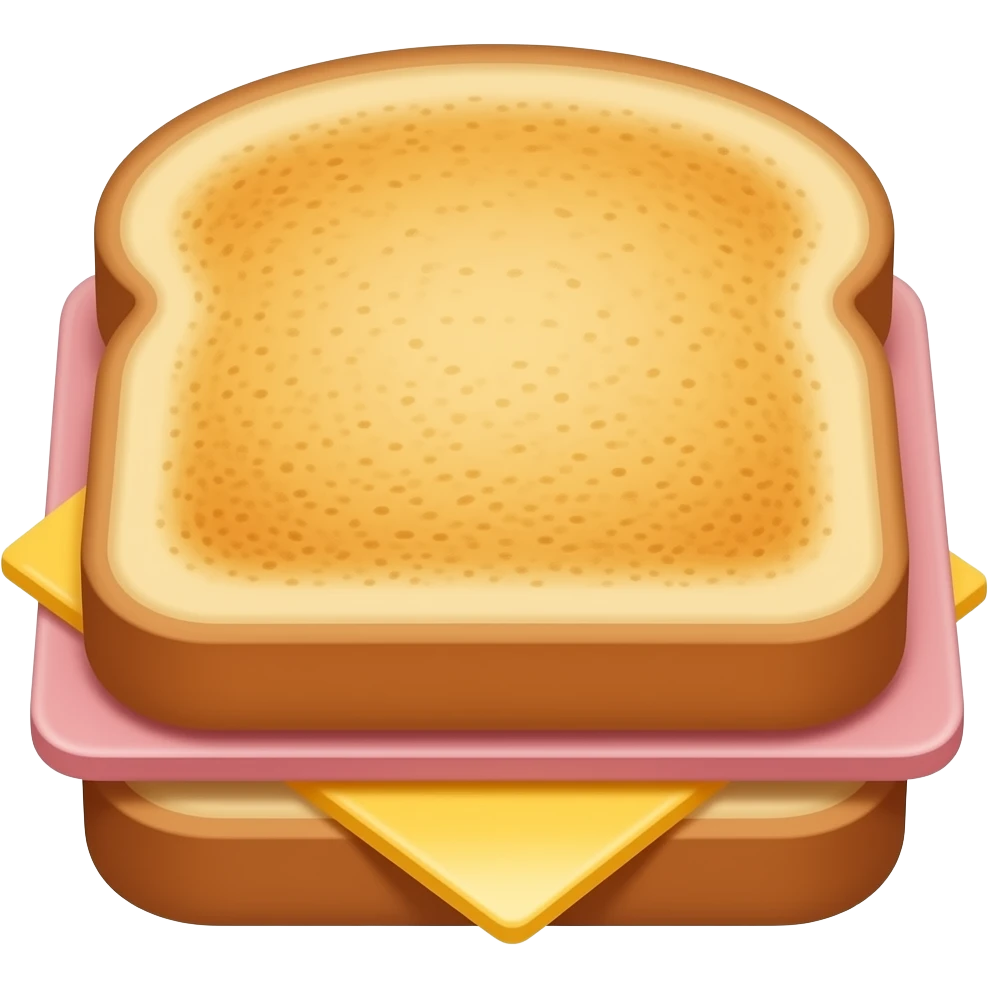 Ham and cheese toasted sandwich emoji