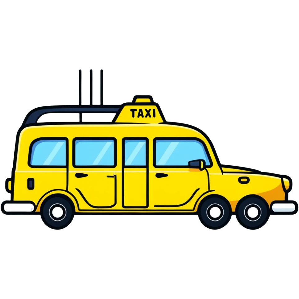 A van black taxi emoji