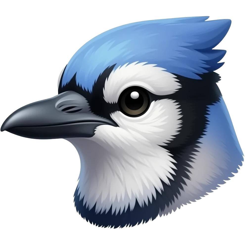 a blue jay headshot emoji
