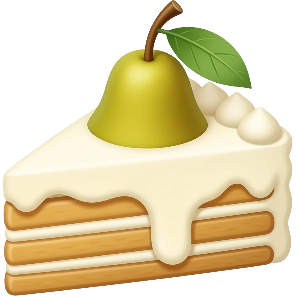 Gâteau au poire emoji