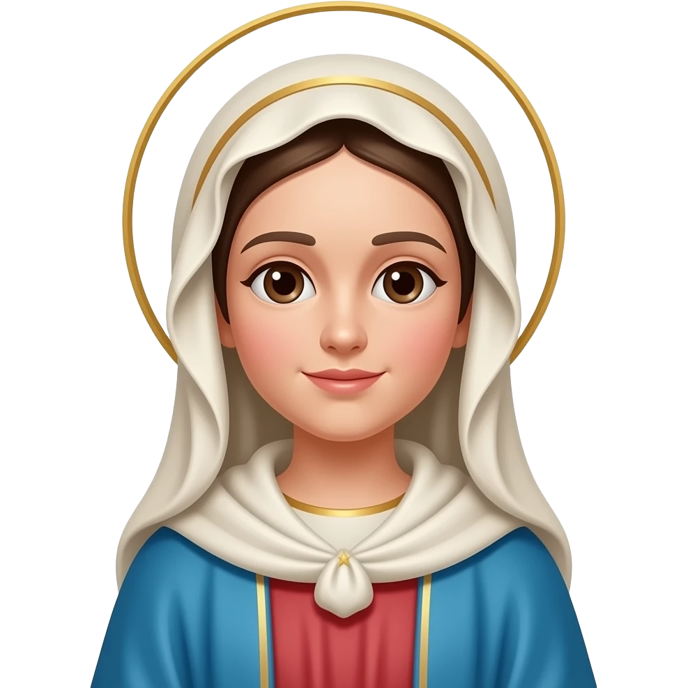 Cree un emojie de la sainte marie emoji