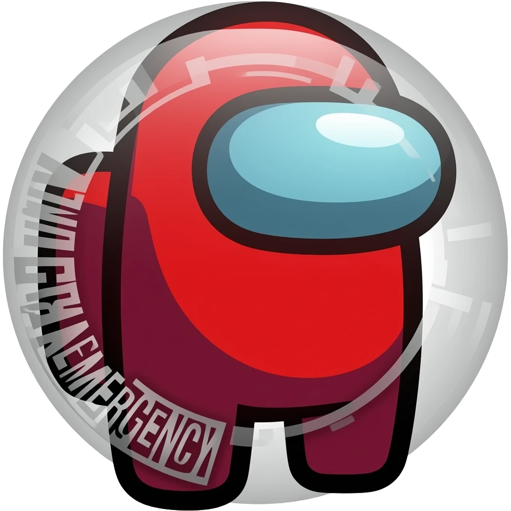 Among us emergency button squidgame emoji