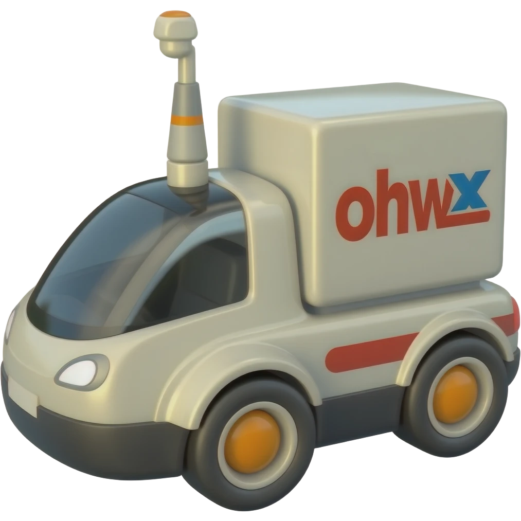 Delivery robot emoji