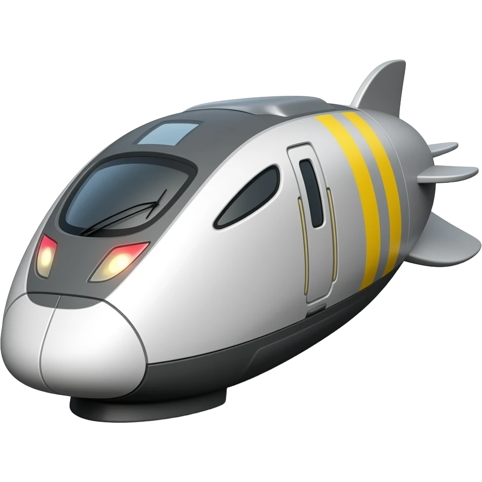 3d bullet train emoji
